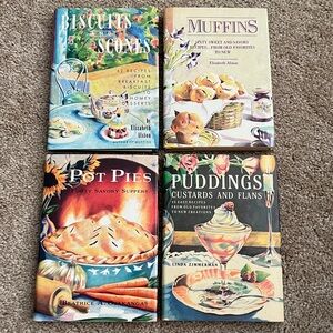 Cookbooks - Set of 4. Biscuits & Scones, Muffins, Pot Pies & Puddings